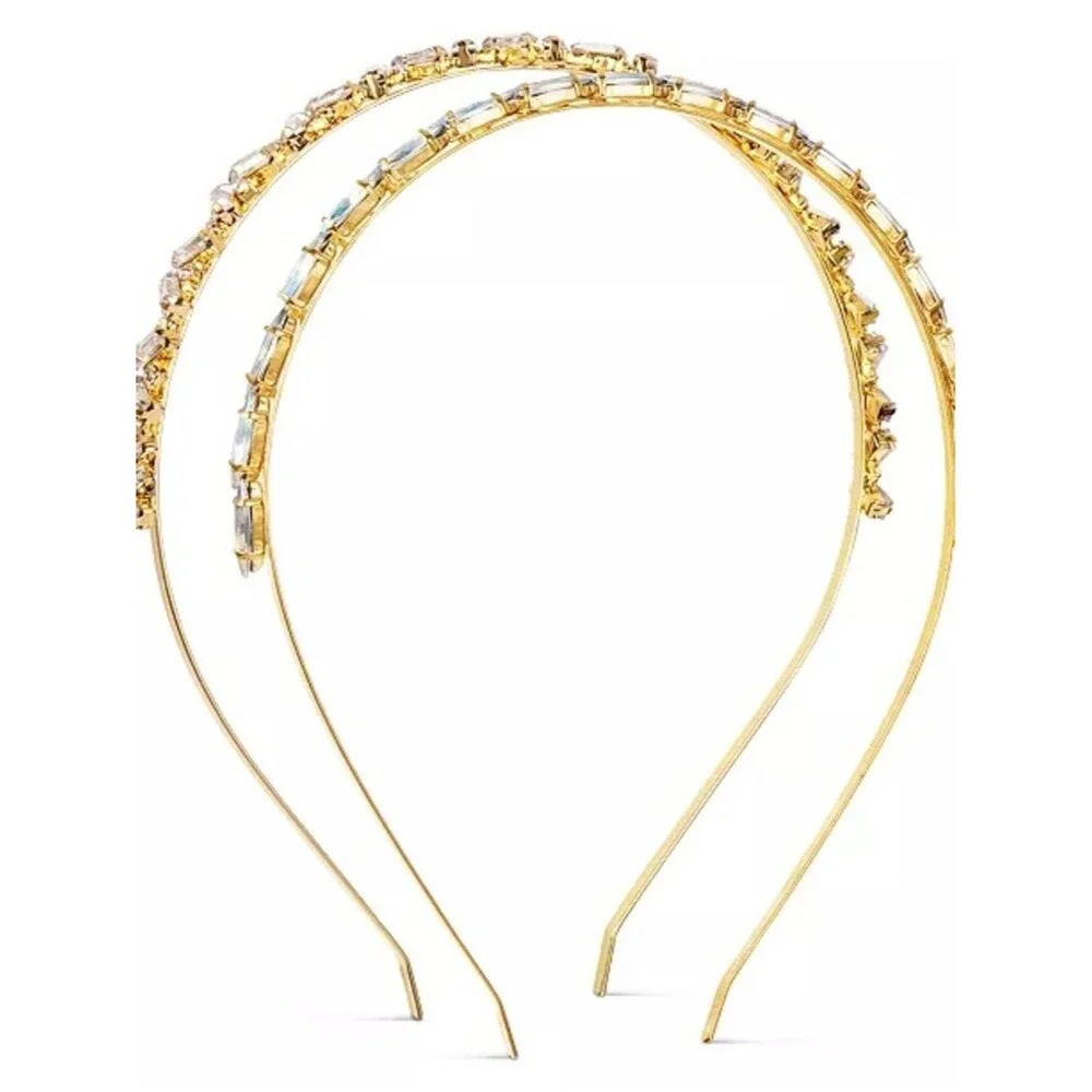 I.N.C. International Concepts set. Features 2-Pc. Gold-Tone Crystal Headband